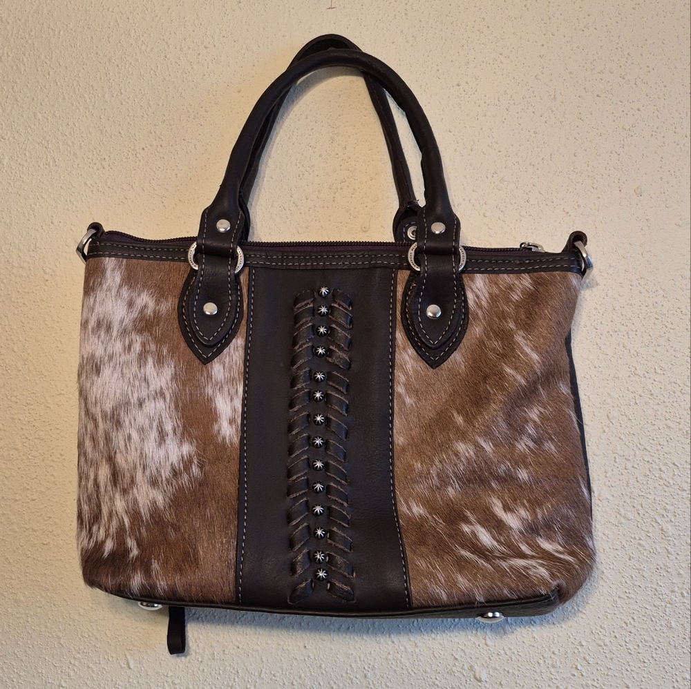 American West Brown and Black Shoulder Bag